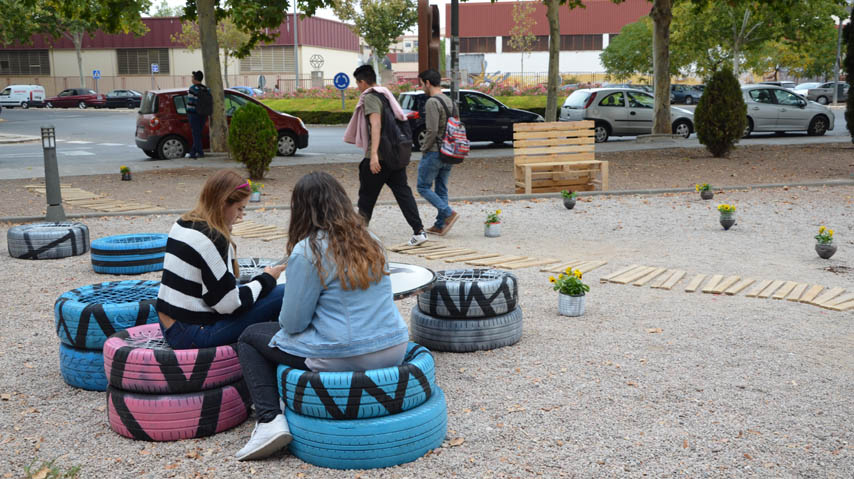 Proyecto de urbanismo táctico de la Escuela de Caminos.