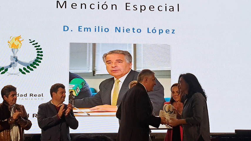 Reconocimiento a Emilio Nieto en la Gala del Deporte de Ciudad Real 2024