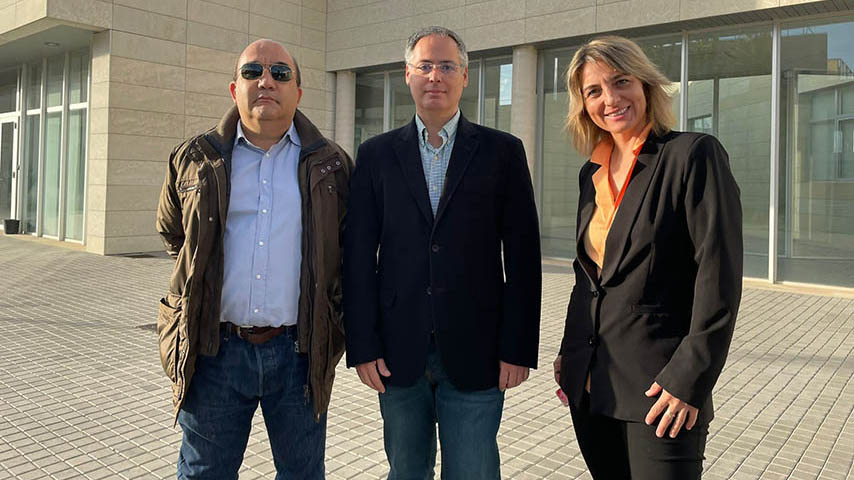 En la imagen, desde la izquierda, Joaquín Cascón, Jorge Mateo Sotos y Ana María Torres Aranda, del Grupo Experto en Análisis Médico (GEAM)