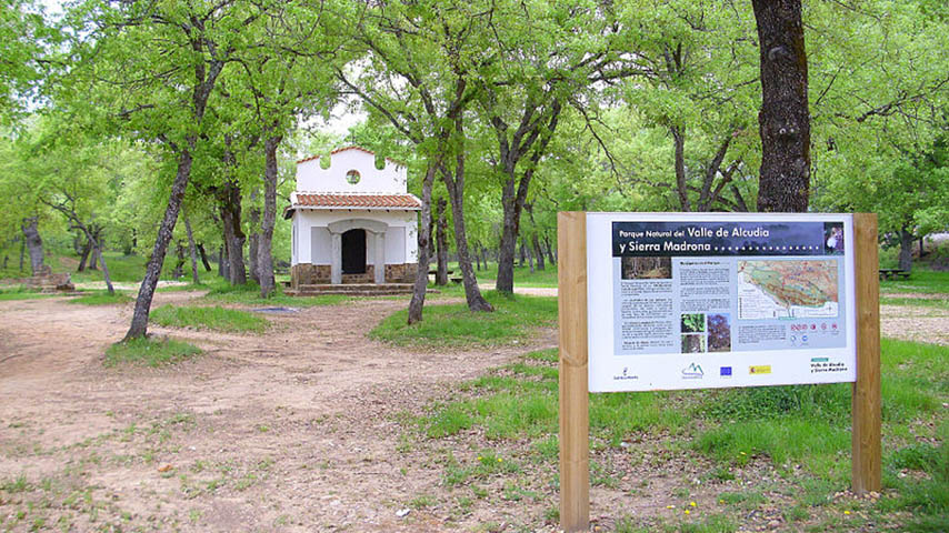 Imagen de la ermita de San Antonio, en Fuencaliente