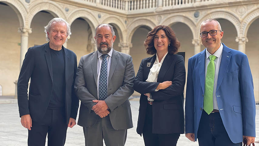 Emilio del Río, Julián Garde, Alicia Valmaña y Alberto Sanz.