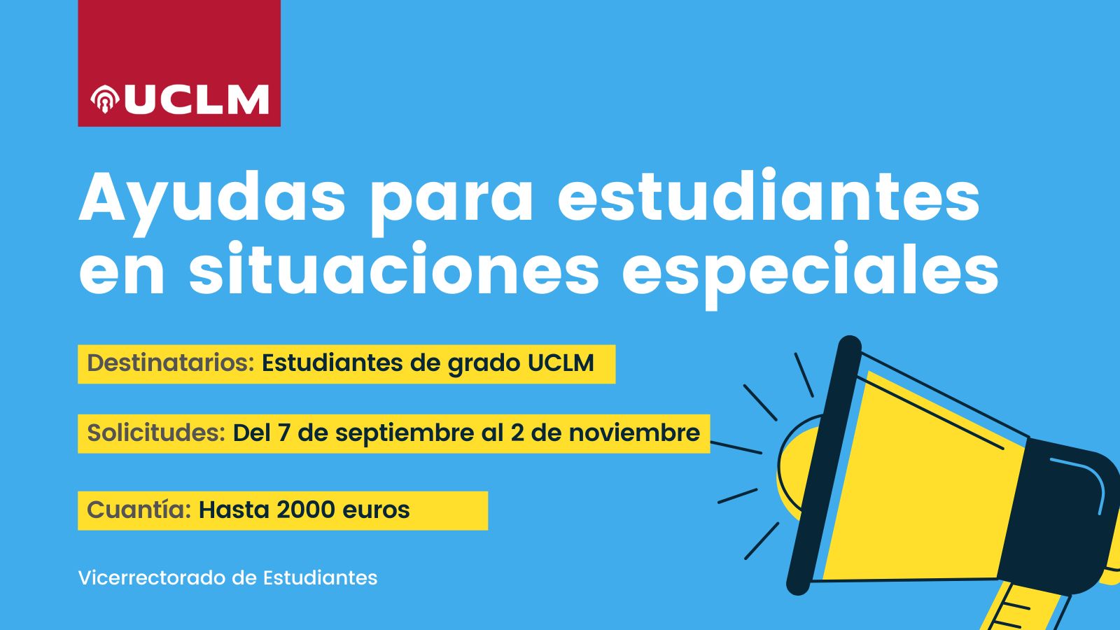 Ayudas para estudiantes en situaciones especiales