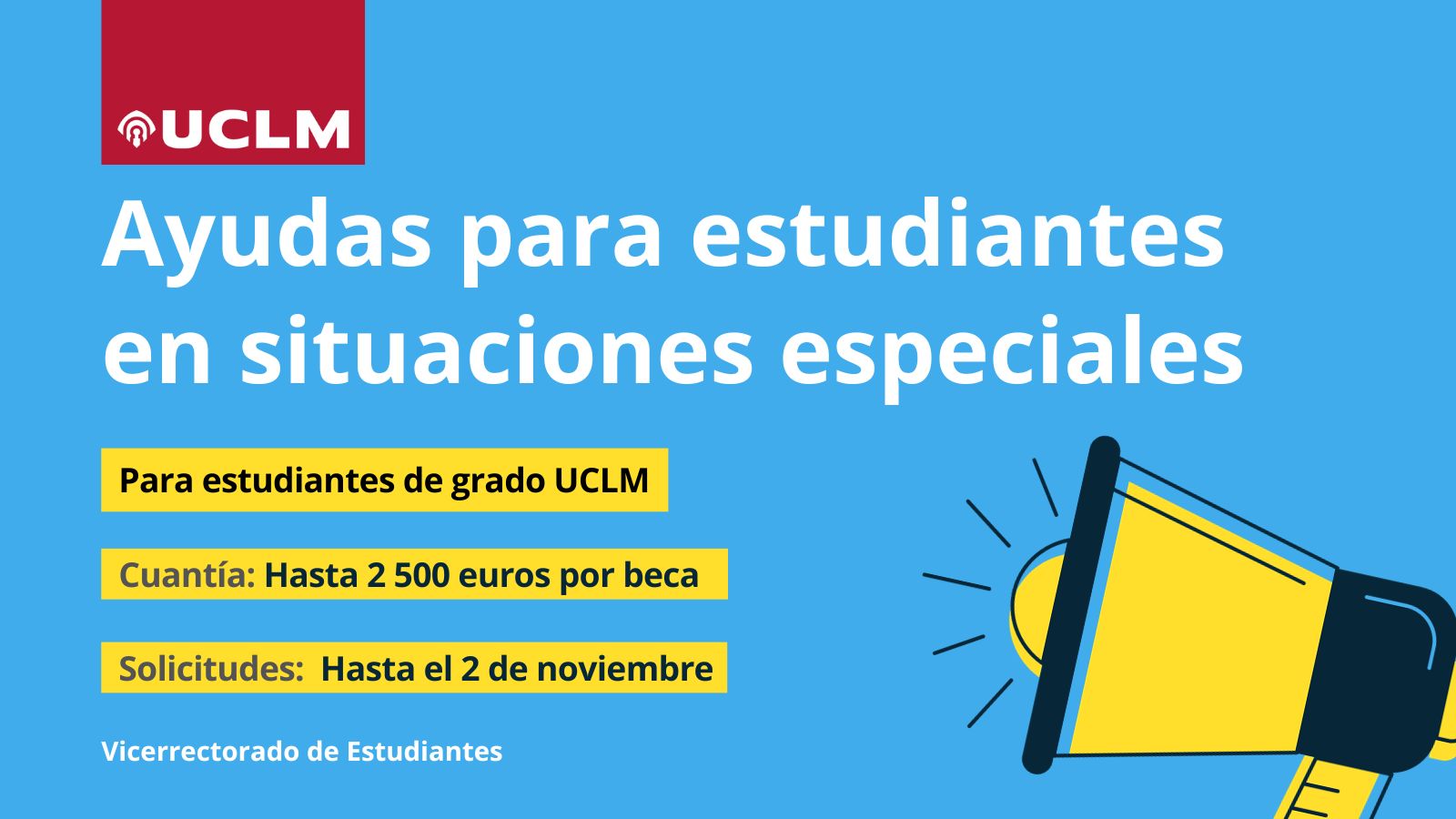 Ayudas para estudiantes en situaciones especiales