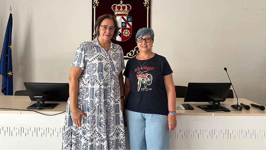Raquel Fernández Cezar y Ana Rosa Bodoque Osma, responsables del proyecto ItineraSTEAM: feria rural de la ciencia 