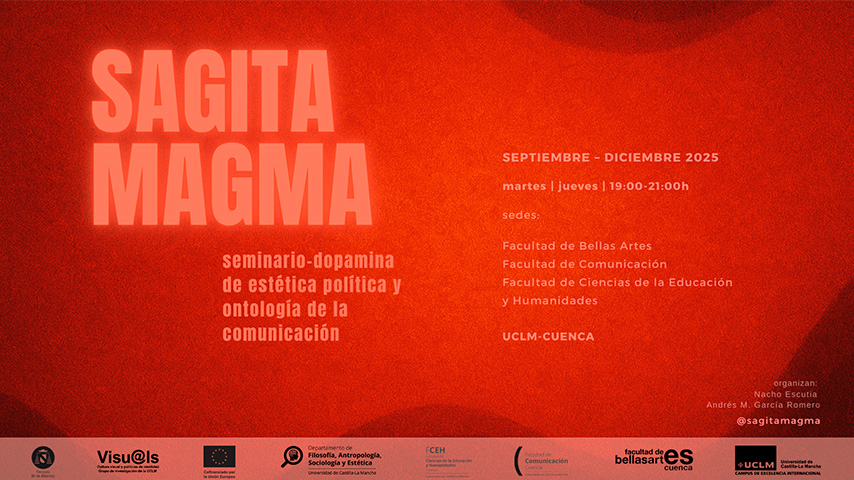 Cartel anunciador del seminario SAGITA MAGMA.