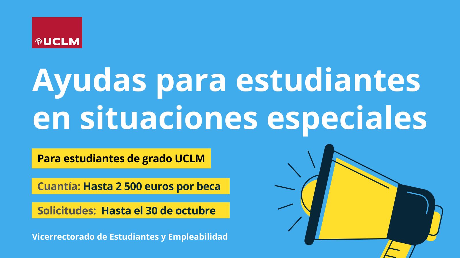 Abierto el plazo de solicitud de ayudas para estudiantes de grado de la ...