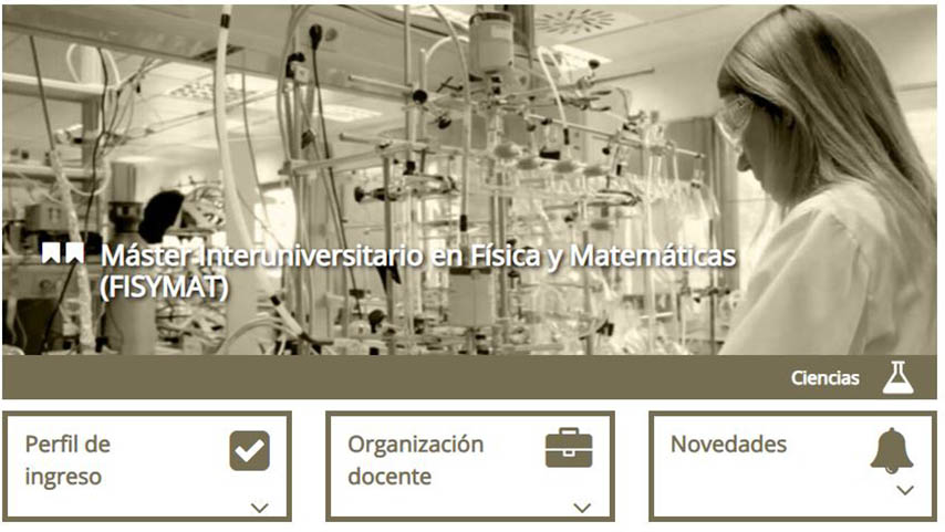 Imagen del máster interuniversitario en Física y Matemáticas