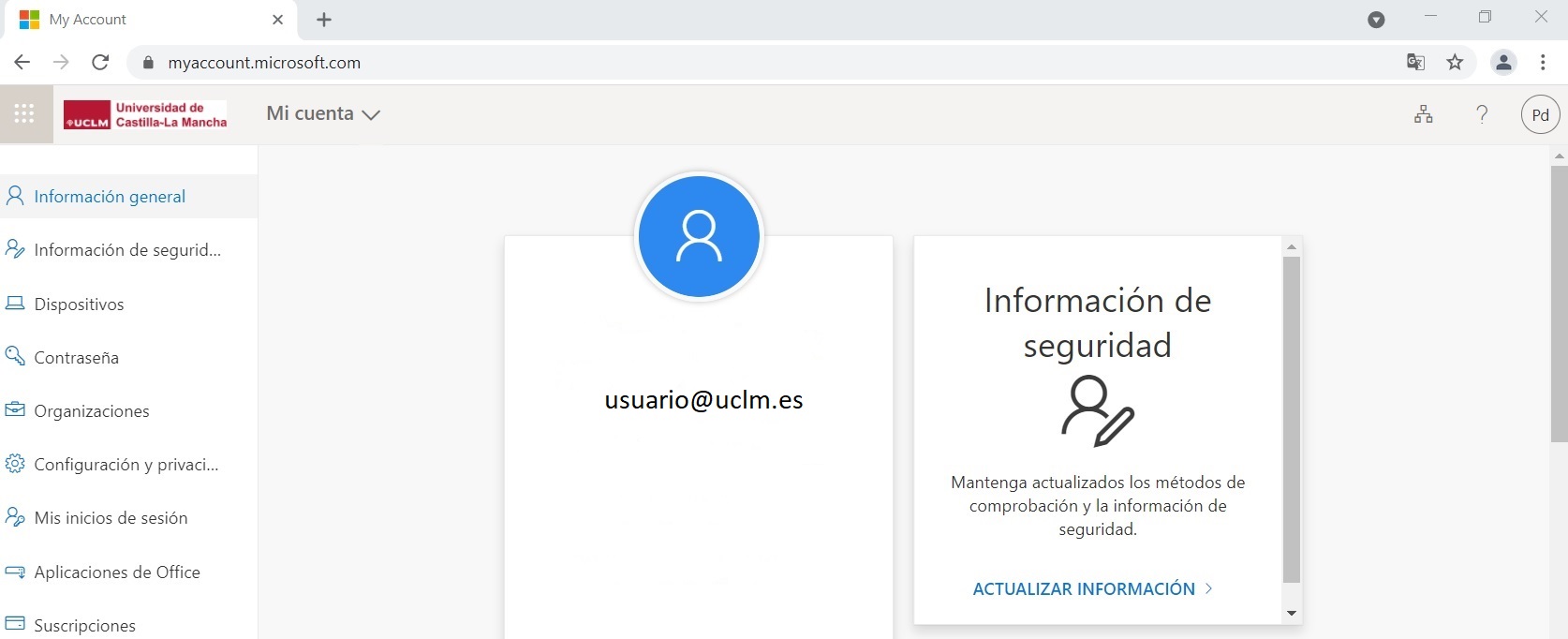 Acceder a su cuenta