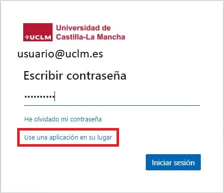 Use una aplicación en su lugar