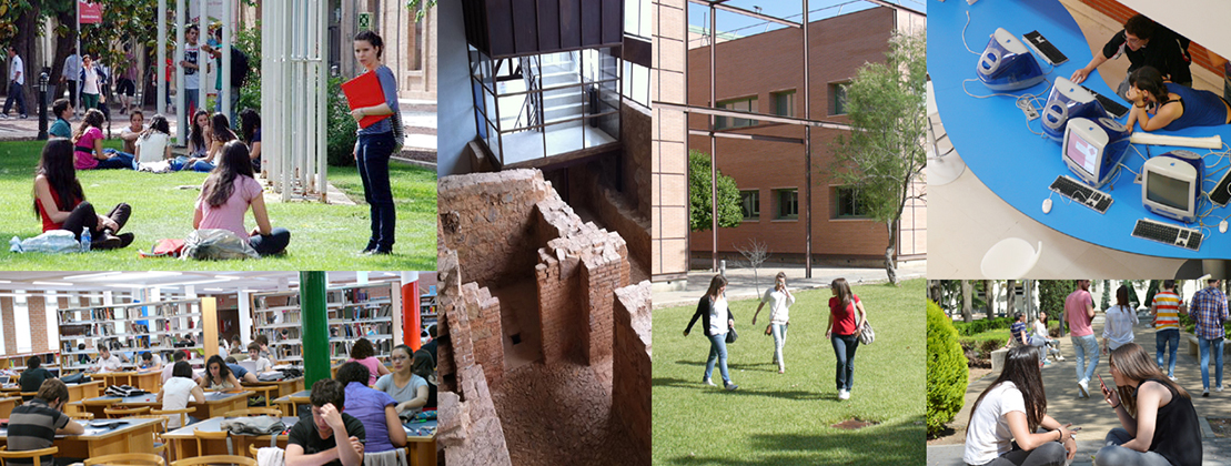 Varias imágenes de estudiantes en los campus de la UCLM