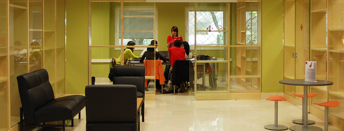 Alumnas en la Biblioteca de Ciudad Real