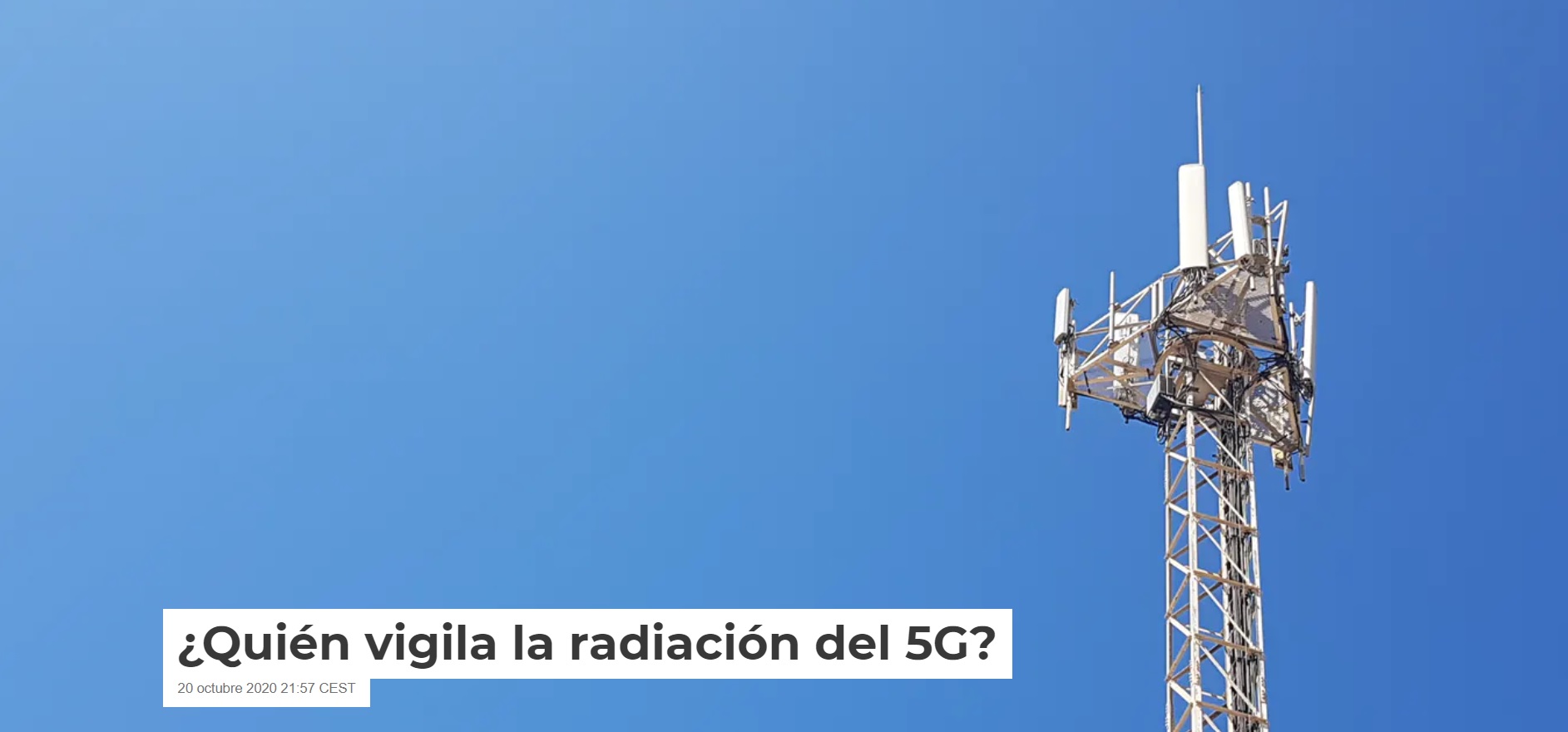 ¿Quién vigila la radiación del 5G?, por 
