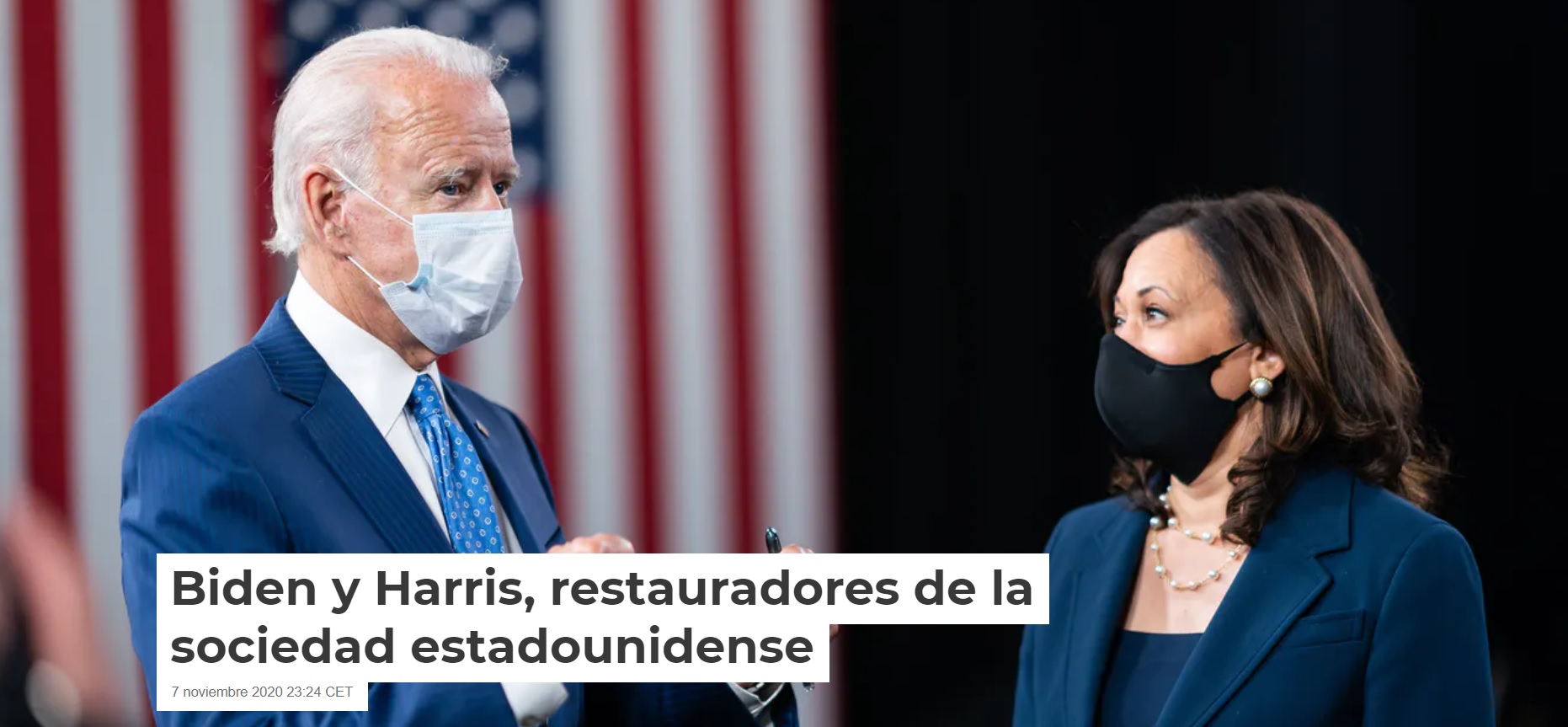 Biden y Harris, restauradores de la soci