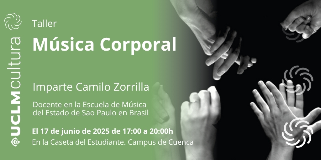 Cartel del  taller de música corporal