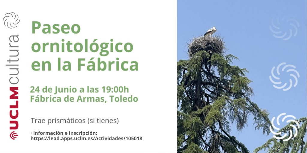 Cartel del paseo ornitológico por la Fáb