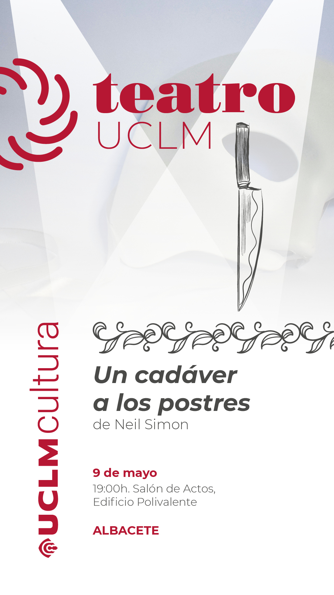 Cartel Un cadáver a los postres 