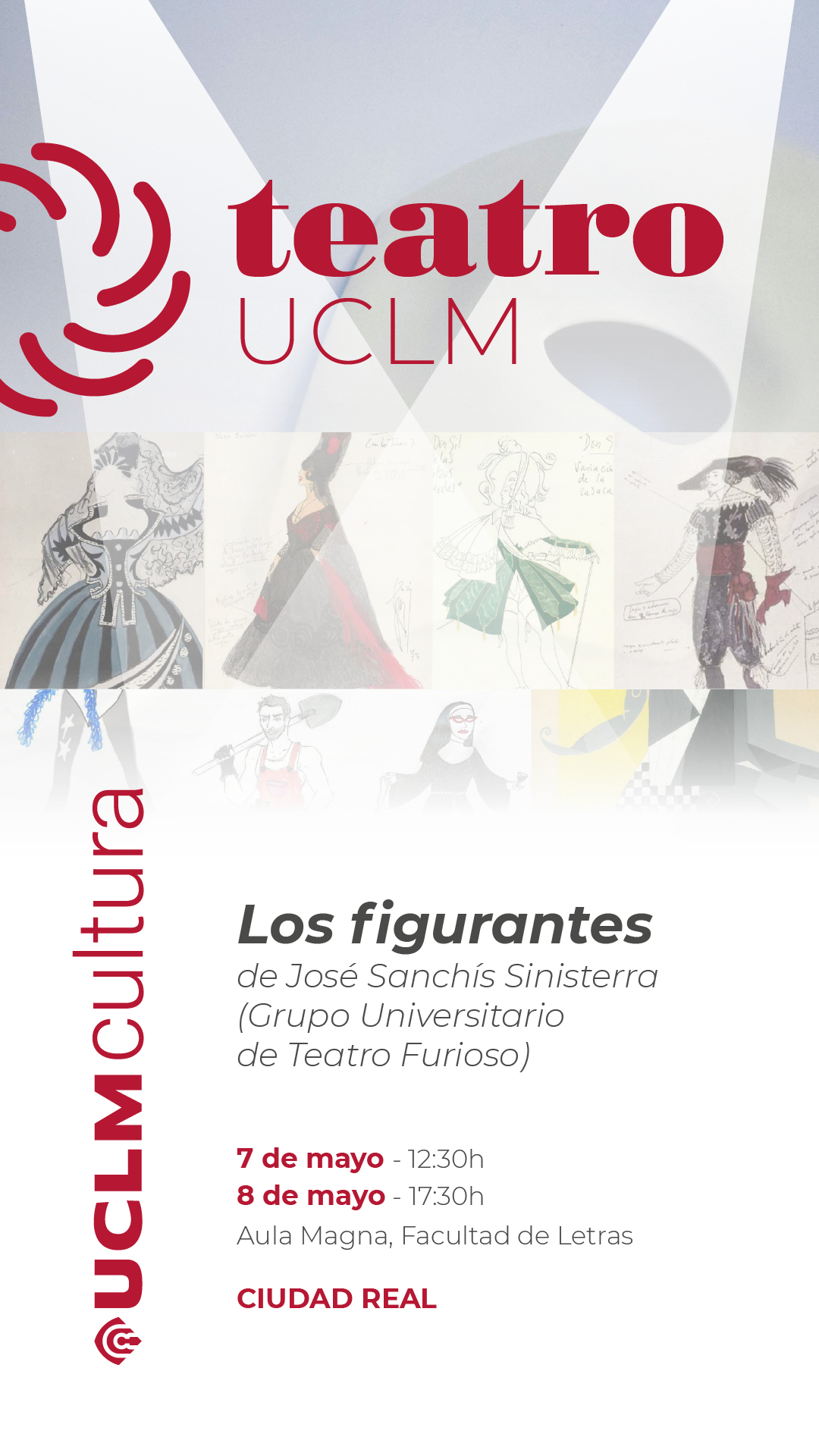 Cartel Los figurantes - Ciudad Real 