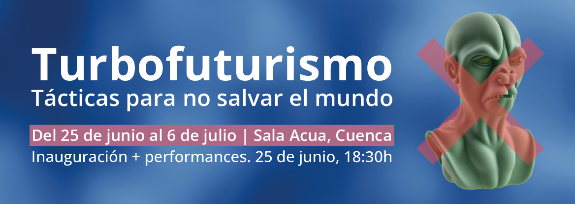 Cartel exposición Turbofuturismo
