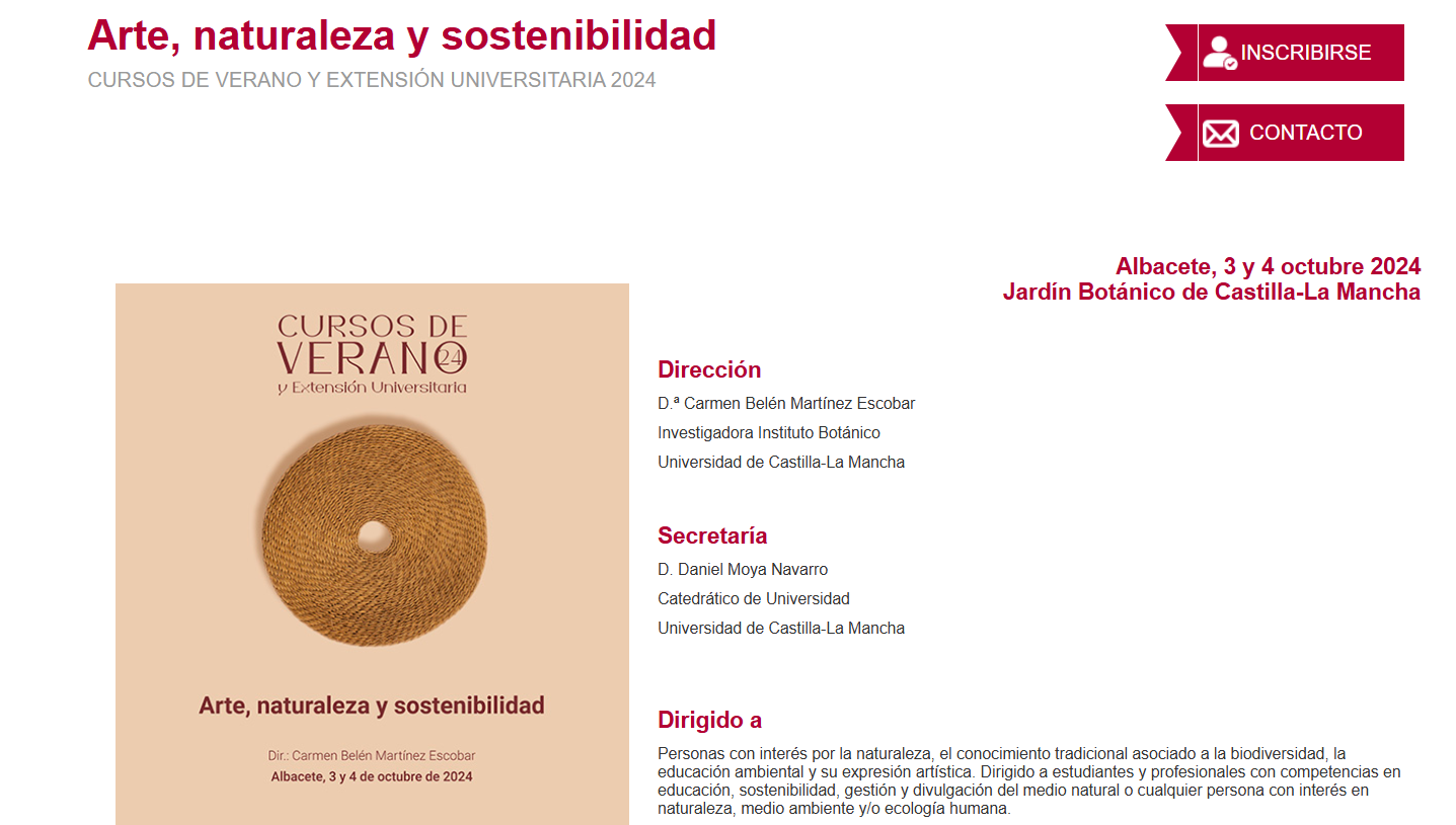 Curso “Arte, Naturaleza y Sostenibilidad