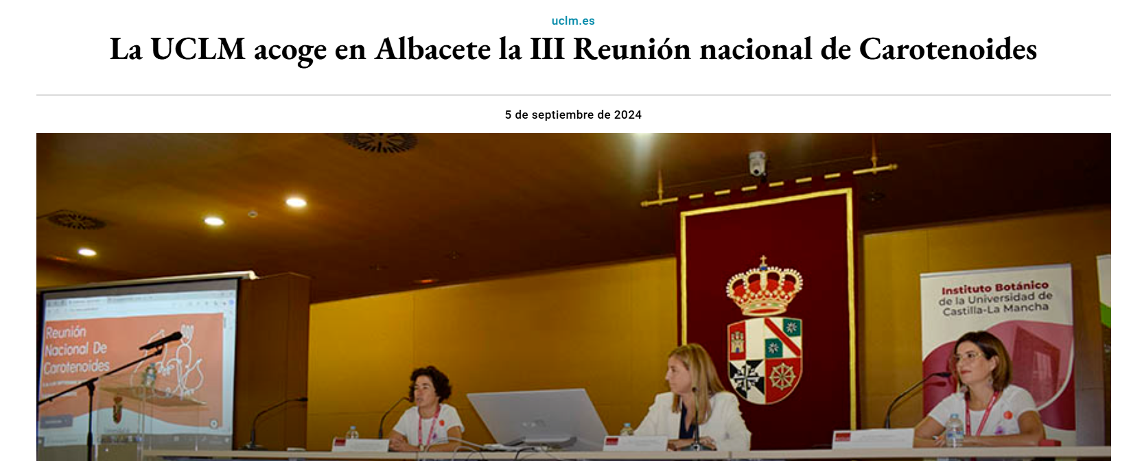 III Reunión Nacional de Carotenoides – T