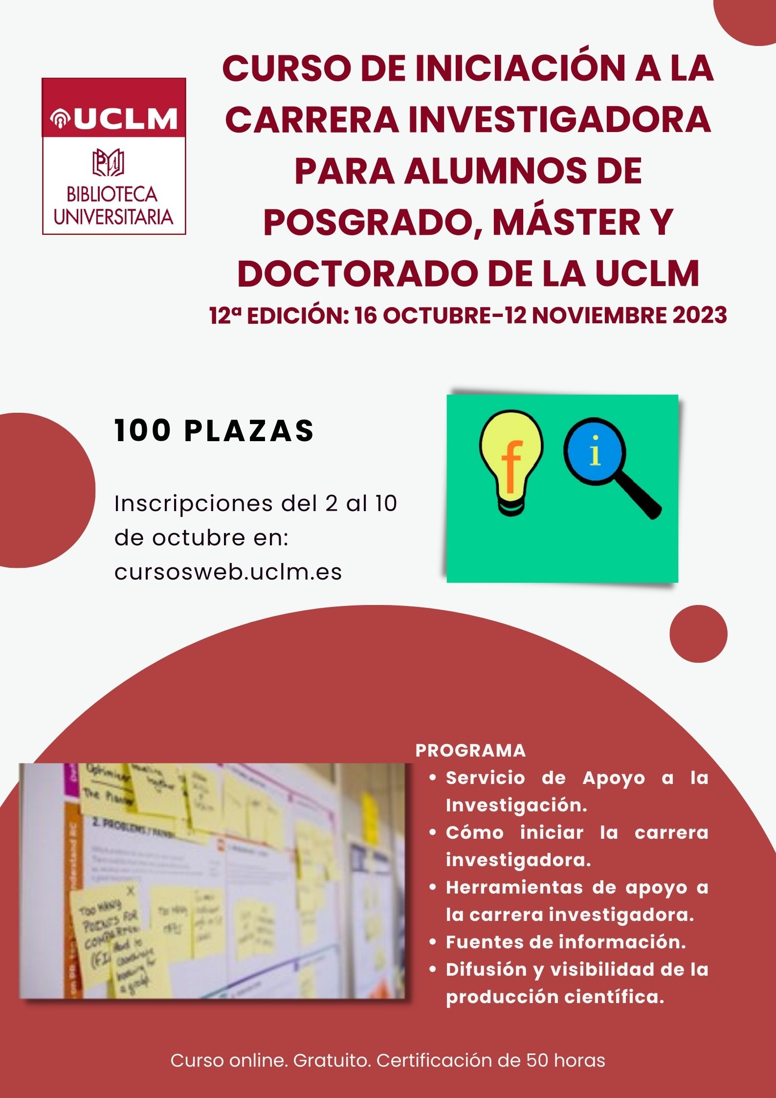 Curso de iniciación a la carrera investi