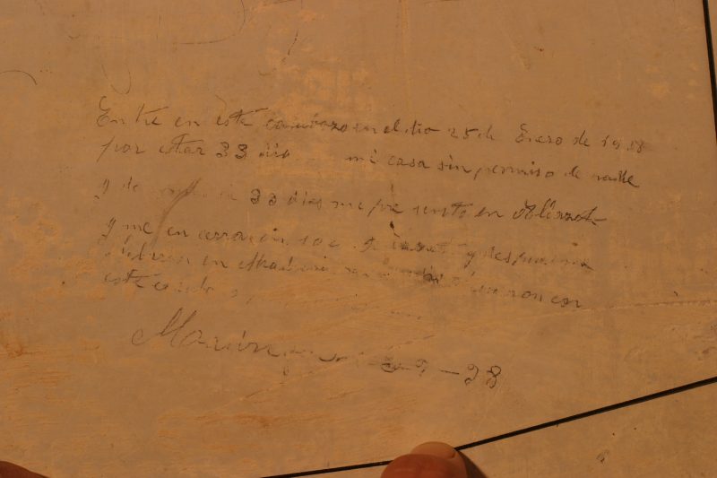 Los graffiti de la iglesia de Madriguera