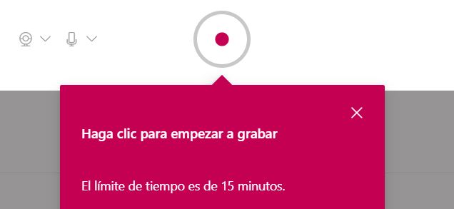 Comenzar la grabación