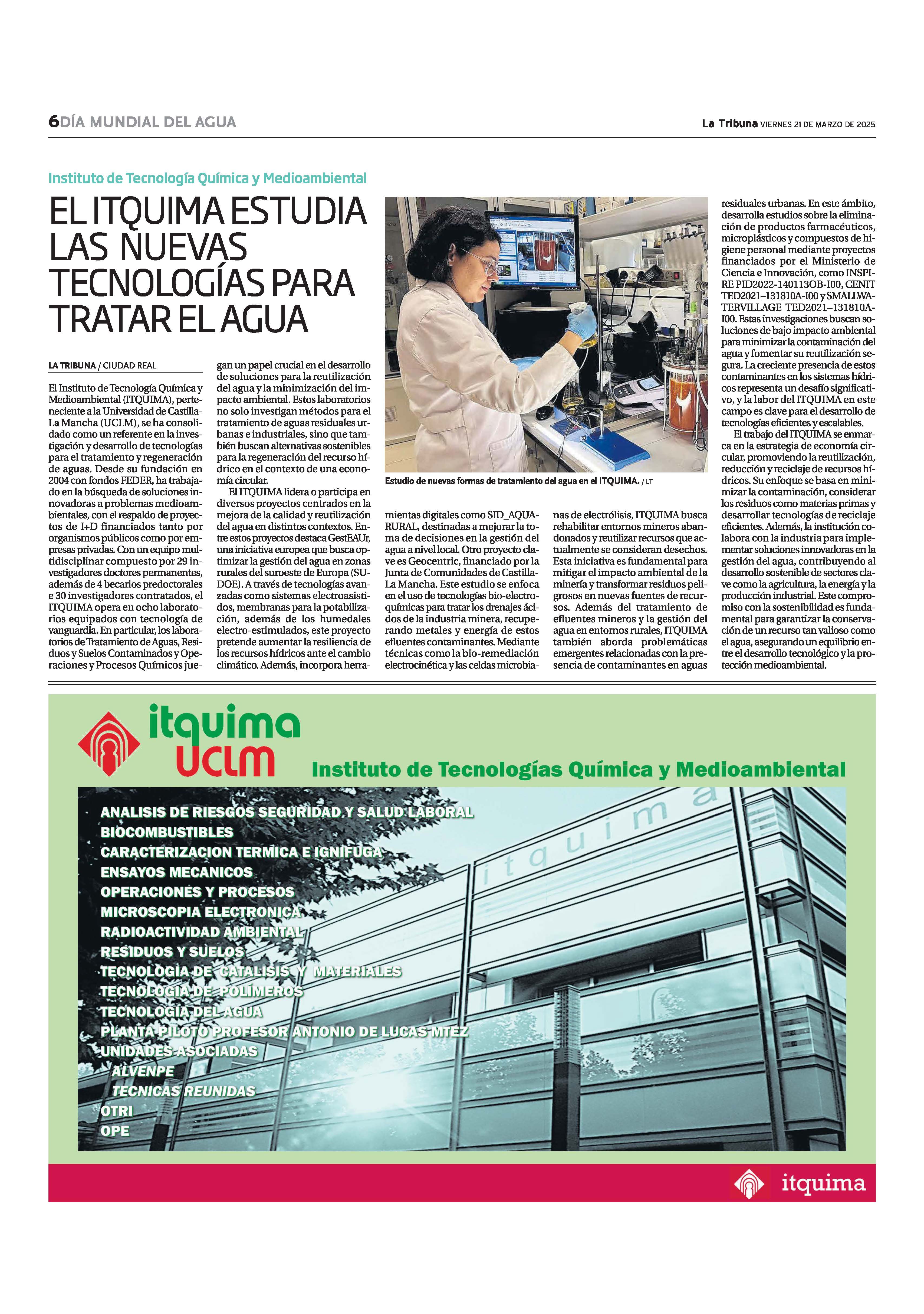 PUBLICACION TRIBUNA DIA MUNDIAL DEL AGUA