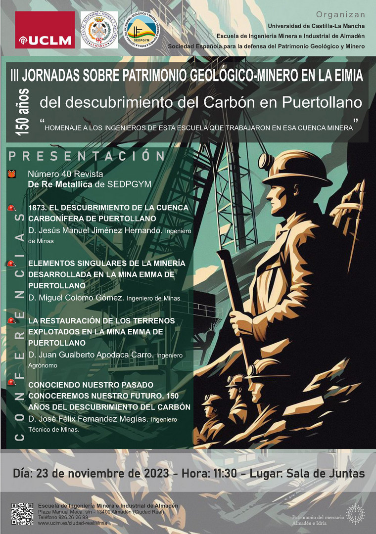 Cartel con el nombre de las conferencias.