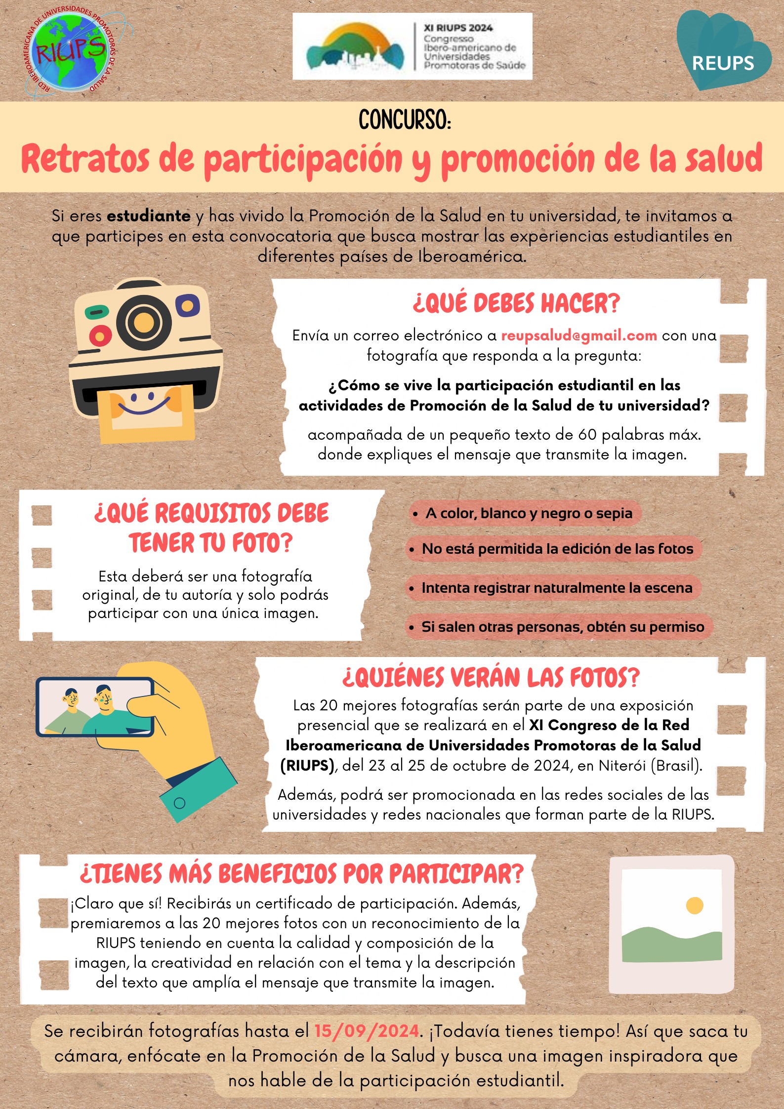 Bases del Concurso de Fotografía Retratos